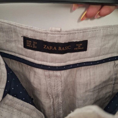 Zara women's light grey pants size 38