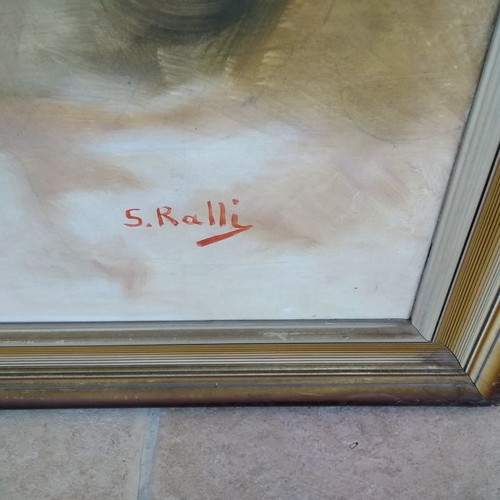 Sotiria Ralli oil painting used, Christ with crown of thorns