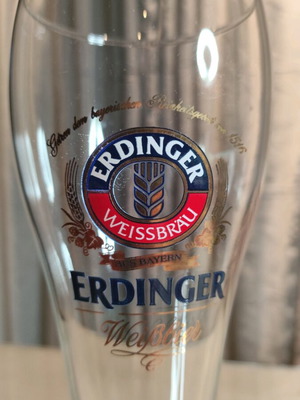 Ποτήρι μπύρας Erdinger σαν καινούργιο συλλεκτικό 0,3 L γυάλινο
