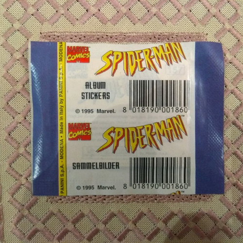 Spiderman Panini sealed sticker pack new from 1995