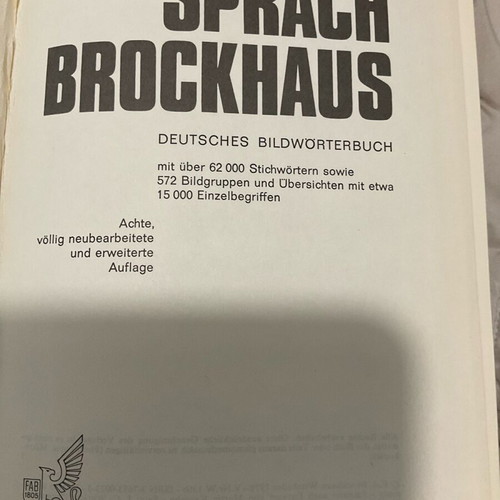 German dictionary like new Deutsches Bild Wörterbuch von A-Z