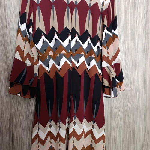 Women's dress new, brown and red, size S