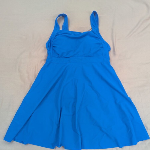 Shein Royal Blue 2-Piece Swim Dress Set like new, size small