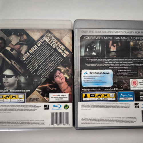 Heavy Rain Move PS3 game, very good condition