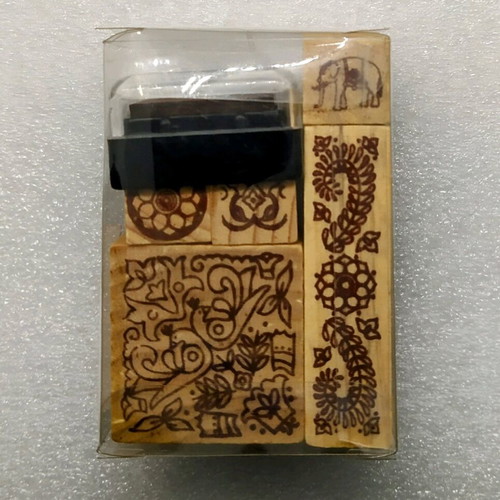 Faber Castell wooden block stamps new with Heena designs