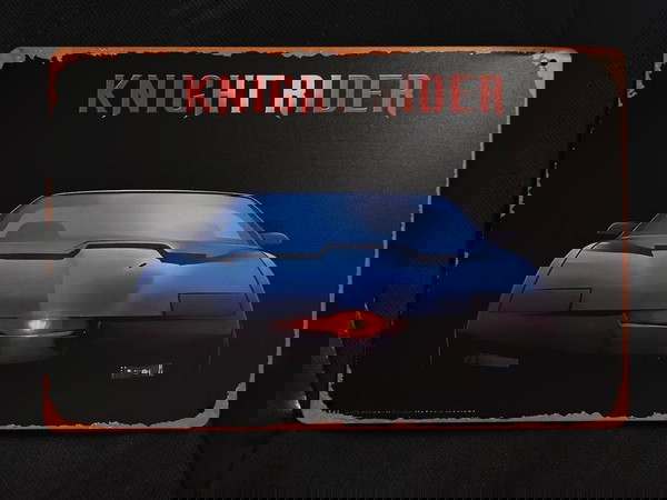 Μεταλλικη Ανοξειδωτη Πινακιδα Knight Rider