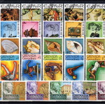 Grenada stamps used, five thematic complete sets