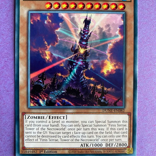 Yu-Gi-Oh! Card Finis Terrae, Tower of the Necroworld near mint
