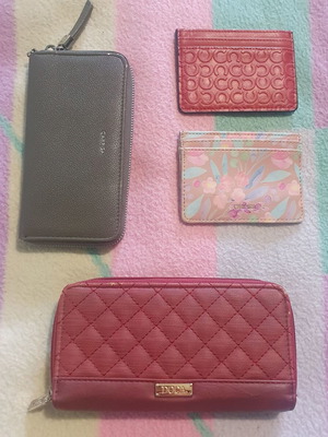 Set of wallets and cardholder used