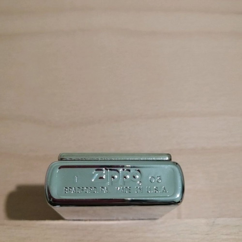 Zippo lighter used with appliqué leather decoration