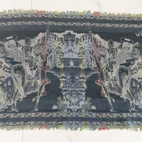 Vintage woven wall tapestry from the 1960s, like new, 1.52×0.85m