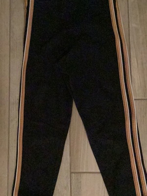 Adidas leggings size S slim fit like new, black and orange
