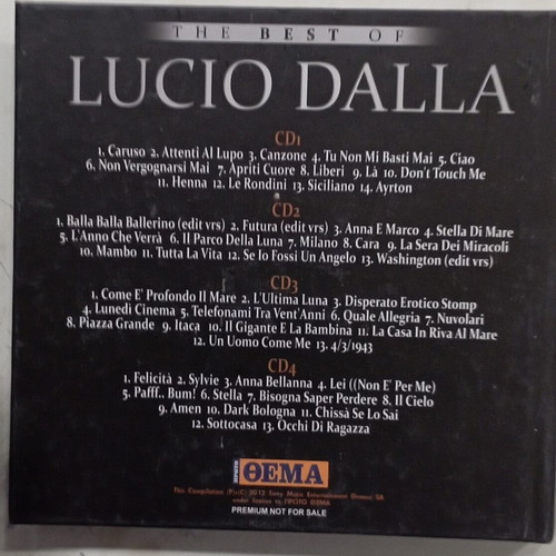 The Best Of Lucio Dalla CD like new, 4 CD collection