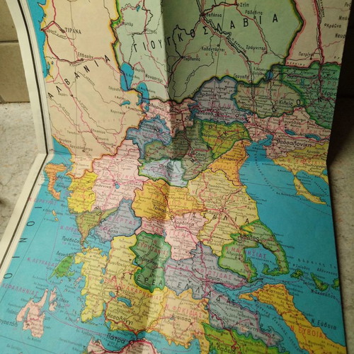 Old map of Greece like new condition