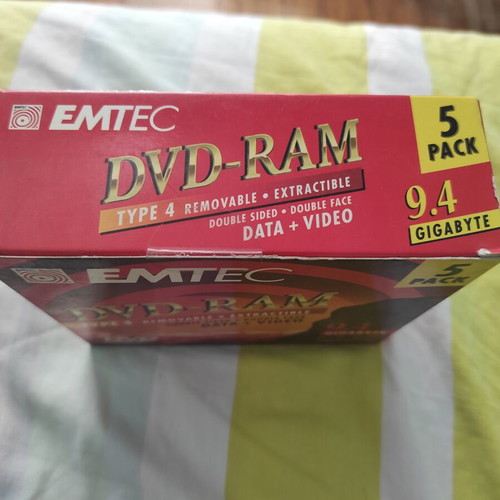 DVD-RAM Type 4 9.4 GB pack of 5, new