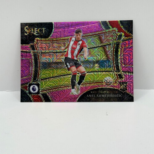 2023-24 Select Premier League Anel Ahmedhodzic Purple Mojo RC Sheffield Utd card new