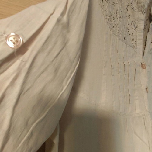 Beige shirt like new with lace design large
