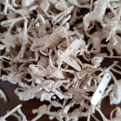 Italeri set 6081 Prussian mounted figures, 50 figures with 51 horses