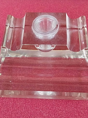 Heavy crystal inkwell like new, at least 80 years old