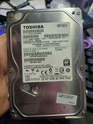 Toshiba HDD 500GB 3.5 used