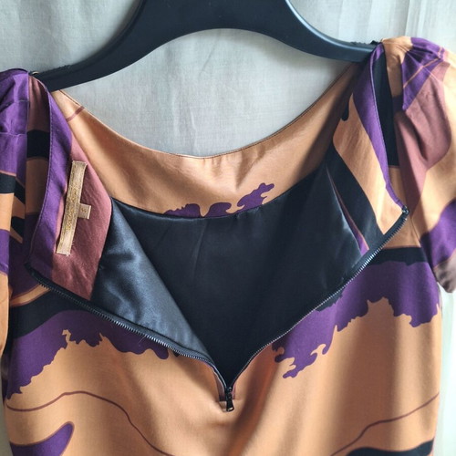 Silvian Heach Summer Mini Dress Artistic Camo Print S Like New