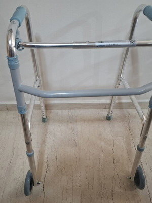 Folding Aluminum Walker Mobiak like new
