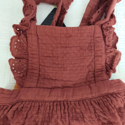 Burgundy Zara pinafore dress like new, 92 cm