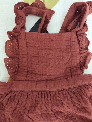 Burgundy Zara pinafore dress like new, 92 cm