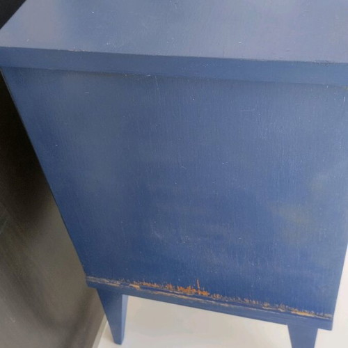 Wooden nightstand used, painted with chalk spray