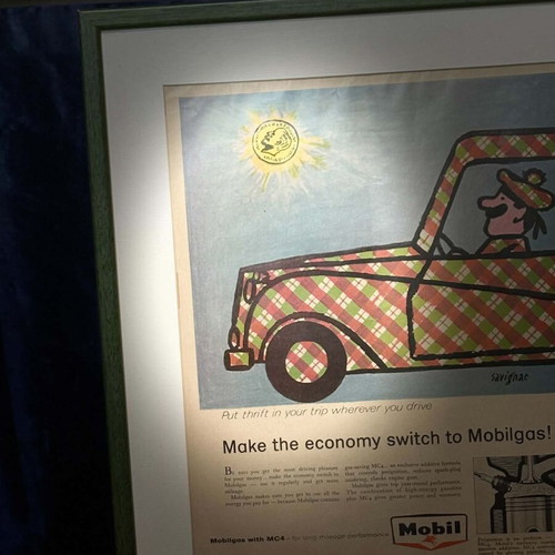 Original Mobilgas Advertising Poster