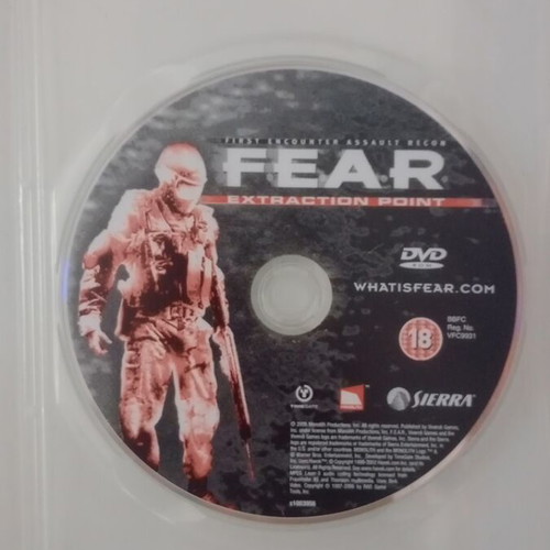 FEAR Extraction Point PC videogame used, disc only without cover