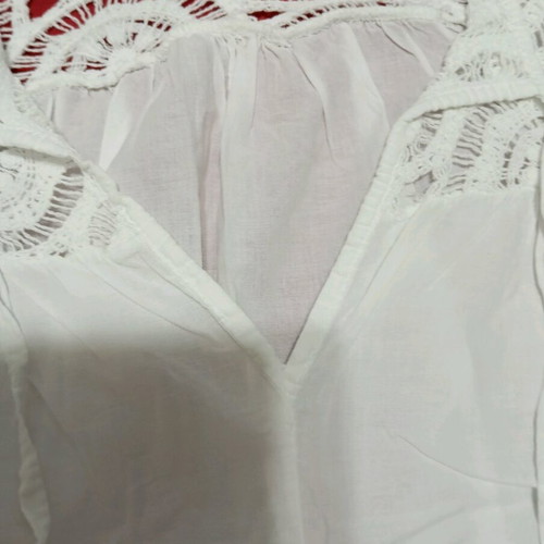 Women's blouse new, cotton, white
