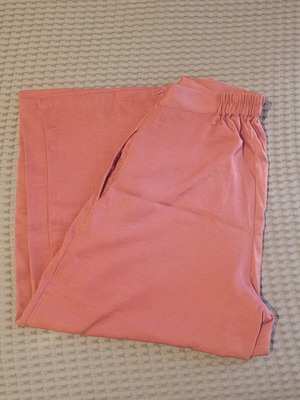 Mango satin culottes pants, pink, size S