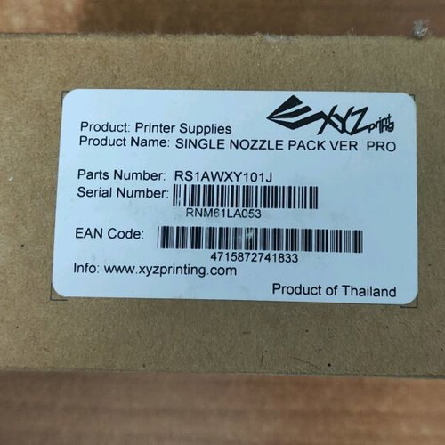 XYZ Printing Single Nozzle Pack Ver. Pro printer head