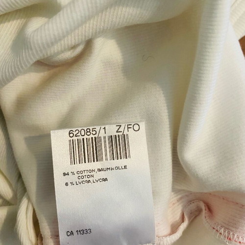 Marccain sport top like new, white with coral stripes