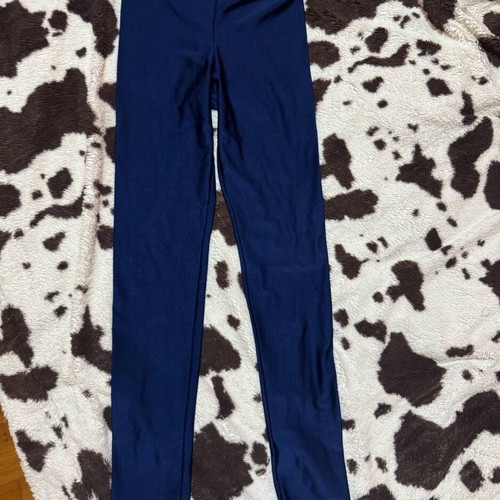 Electric blue fitted leggings like new, size S