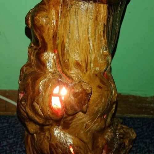 Root Night Lamp like new, unique, made in Sweden