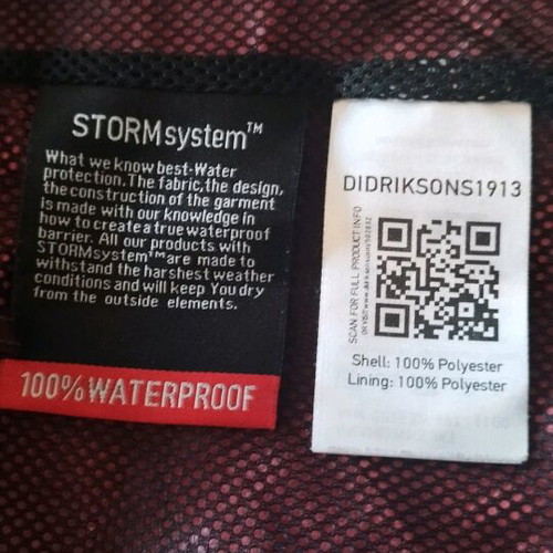 Didriksons women's jacket like new, waterproof, size L