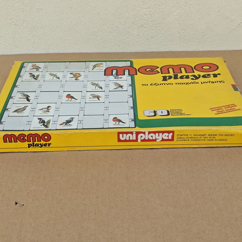 Memo Player board game used, memory game with 60 cards