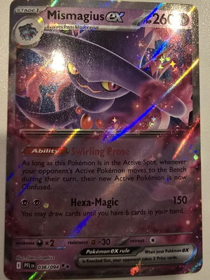 Mismagius EX Pokémon card like new