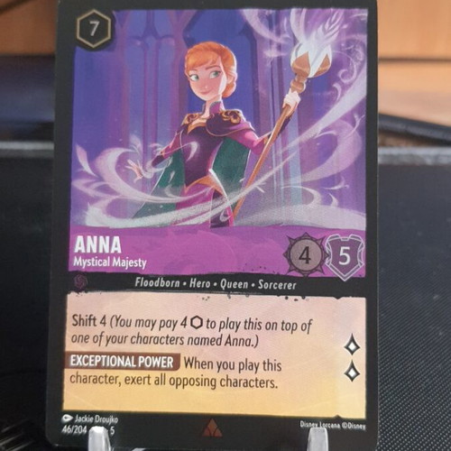 Disney Anna Mystical Majesty Lorcana TCG Card like new