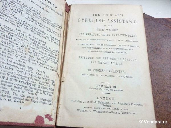  The scholar's spelling assistant Thomas Carpenter  1851