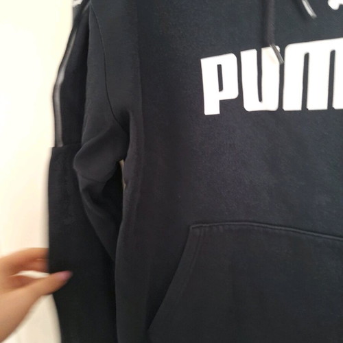 Puma hoodie like new, size M, black and white
