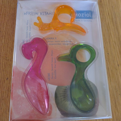 Koziol spoons for cleaning and eating citrus like new