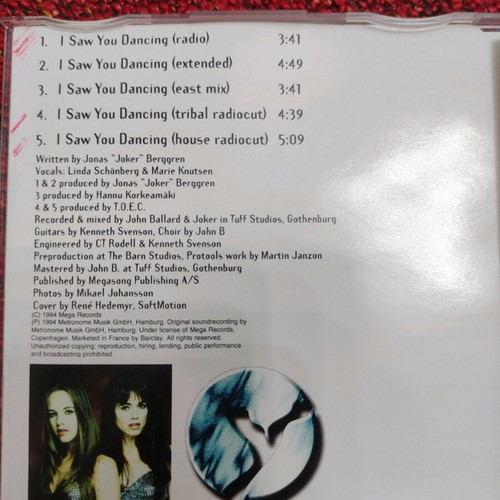 Yaki Da I Saw You Dancing single CD used
