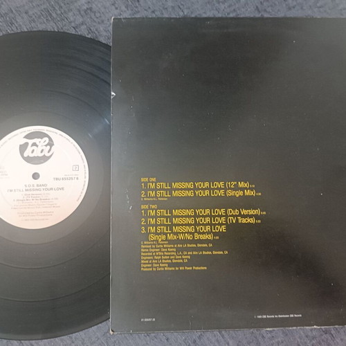 S.O.S Band I'm Still Missing Your Love 12'' Maxi Single like new, pop