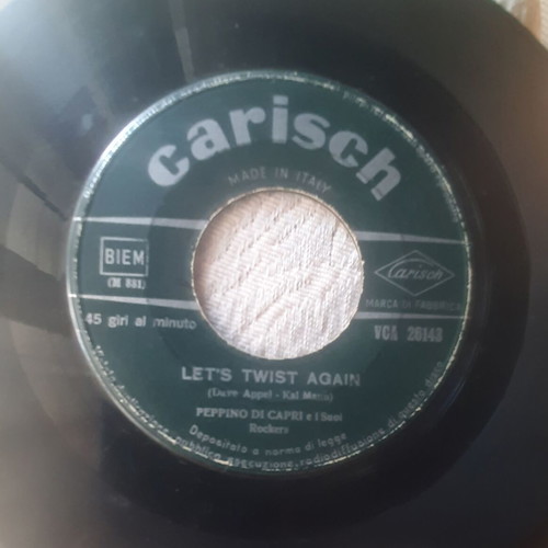 Pepino di Capri Let's Twist Again ιταλικό 7" single μεταχειρισμένο, pop