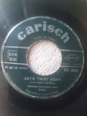 Pepino di Capri Let's Twist Again ιταλικό 7" single μεταχειρισμένο, pop