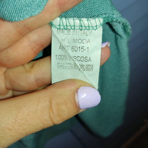 Celestino sleeveless blouse used, green one size