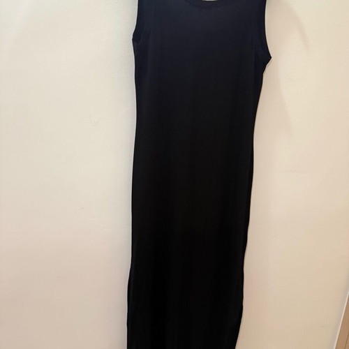 Lussile black maxi dress used, size S with elastic fit